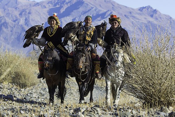 Western Mongolia, Eagle Hunting Family and Gobi Desert